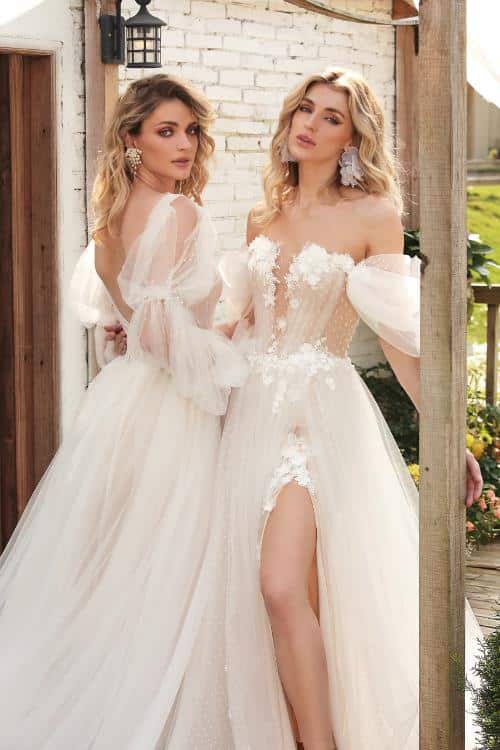 schickes Brautkleid Brautlounge Wiesbaden